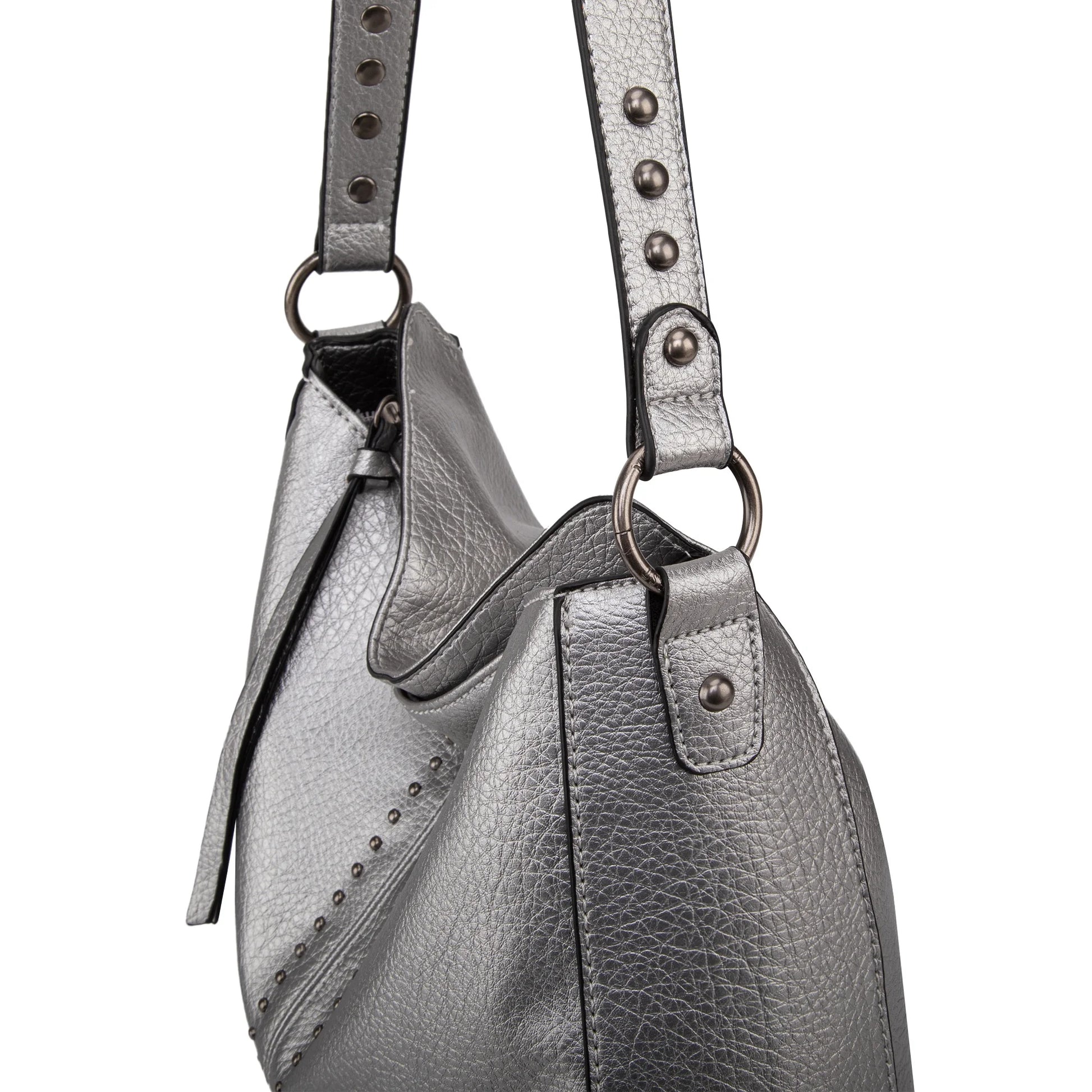 Hobo Bag for Women Crossbody Purse and Handbags Ladies Chic Shoulder Bags, Pearl Silver