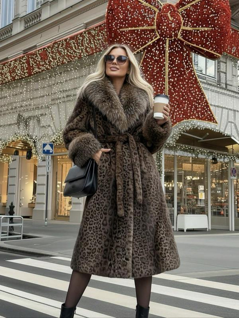 Women'S Faux Fur Coat, Winter Fashionable Long Sleeve Jacket, Casual Daily Wear Outerwear, Warm & Stylish Design