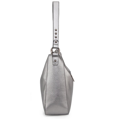 Hobo Bag for Women Crossbody Purse and Handbags Ladies Chic Shoulder Bags, Pearl Silver