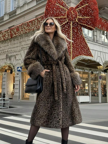 Women'S Faux Fur Coat, Winter Fashionable Long Sleeve Jacket, Casual Daily Wear Outerwear, Warm & Stylish Design